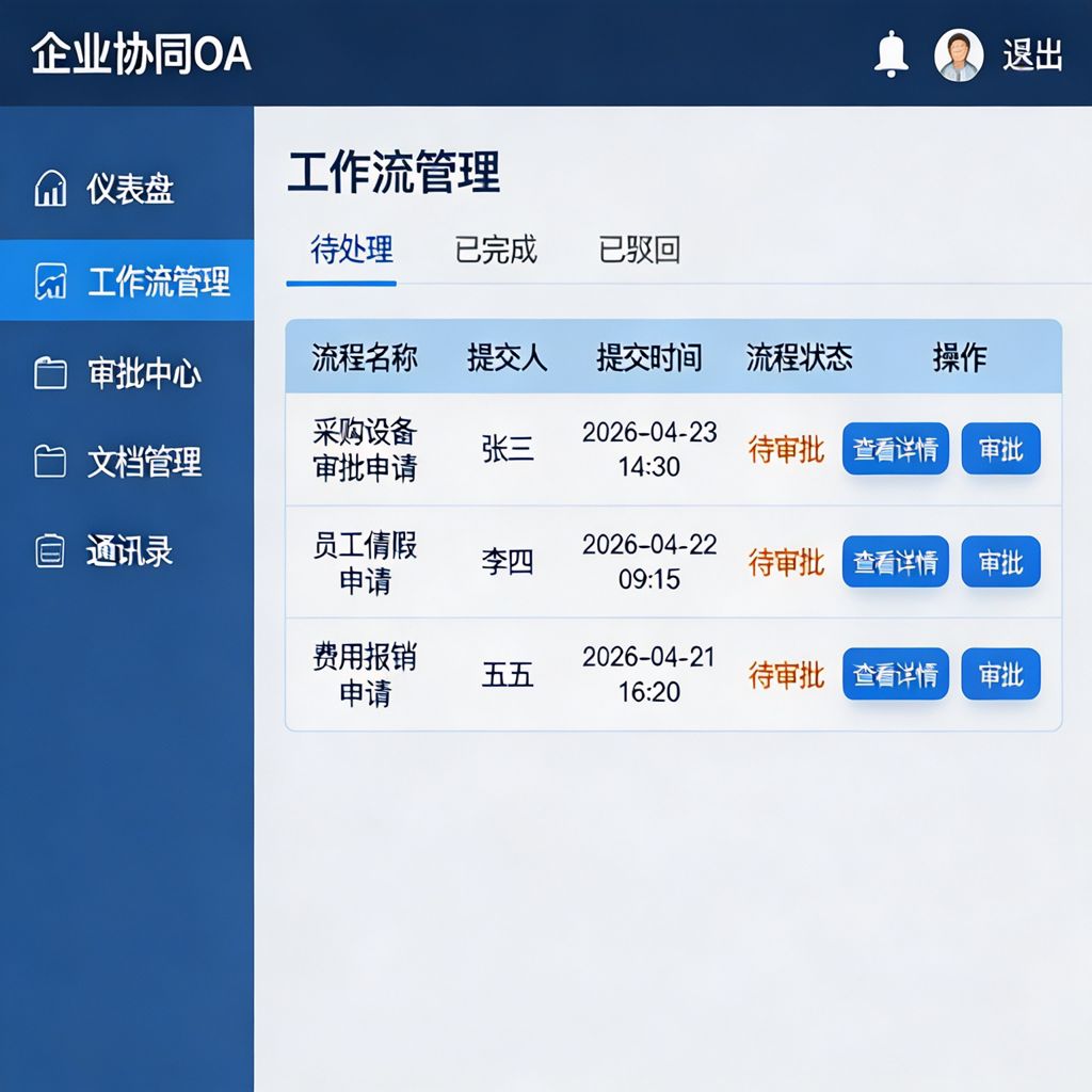企业协同OA系统